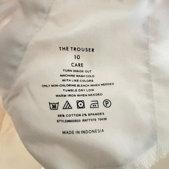 Ann Taylor The Trouser Wide Leg Jeans 10 Ivory - Picture 7 of 10